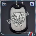 alloy custom metal dog tag necklace for mens